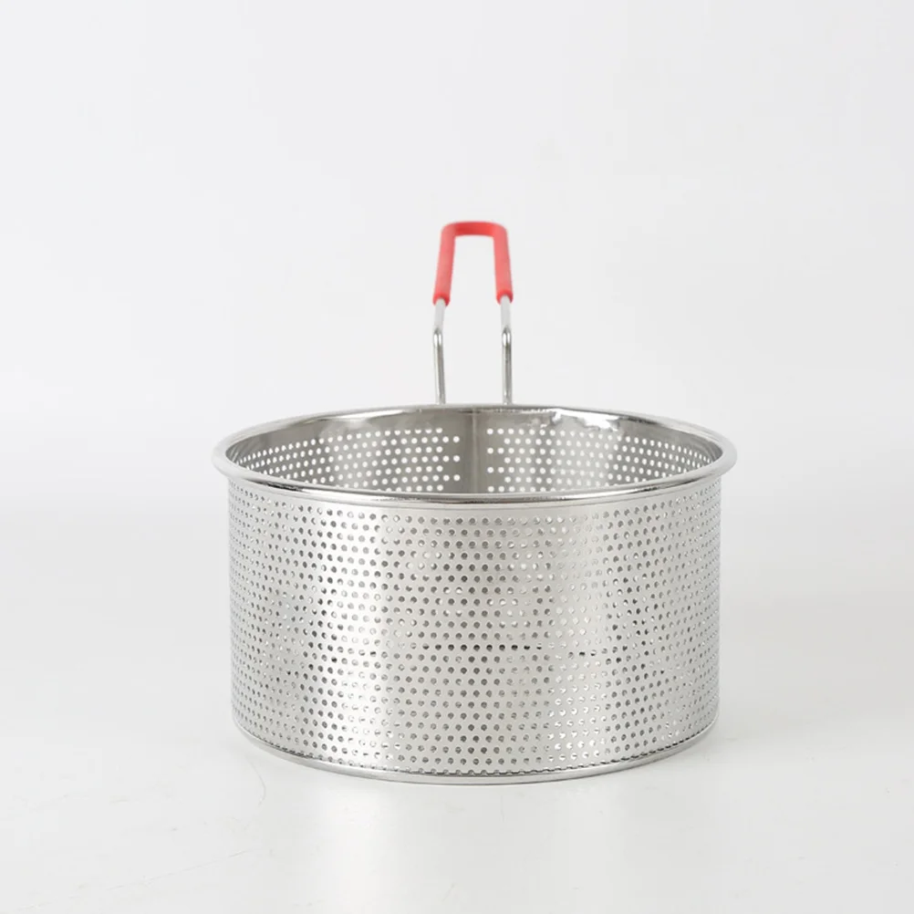 

20Cm Stainless Steel Colander Scoop High Density Fine Mesh Filter For Fried Food Noodles Vegetables Oil Water Drainage Kitchen