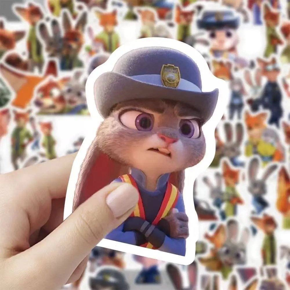 177 adesivos decorativos de desenho animado Zootopia |   Capas todos os personagens fofos como Judy, Nick e o Policial. As manchas de água ganham