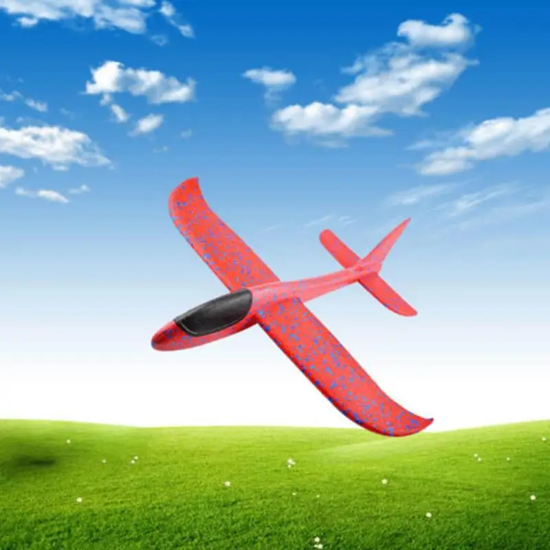 48CM Hand Throw Foam Plane Toys Outdoor Launch Glider airplane Kids Gift Toy Free Fly Plane Toys Puzzle Model Jouet airplane