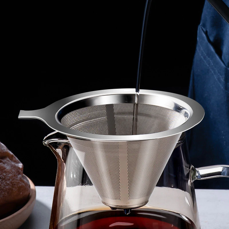 

Многоразовый конический фильтр для кофе, из нержавеющей стали