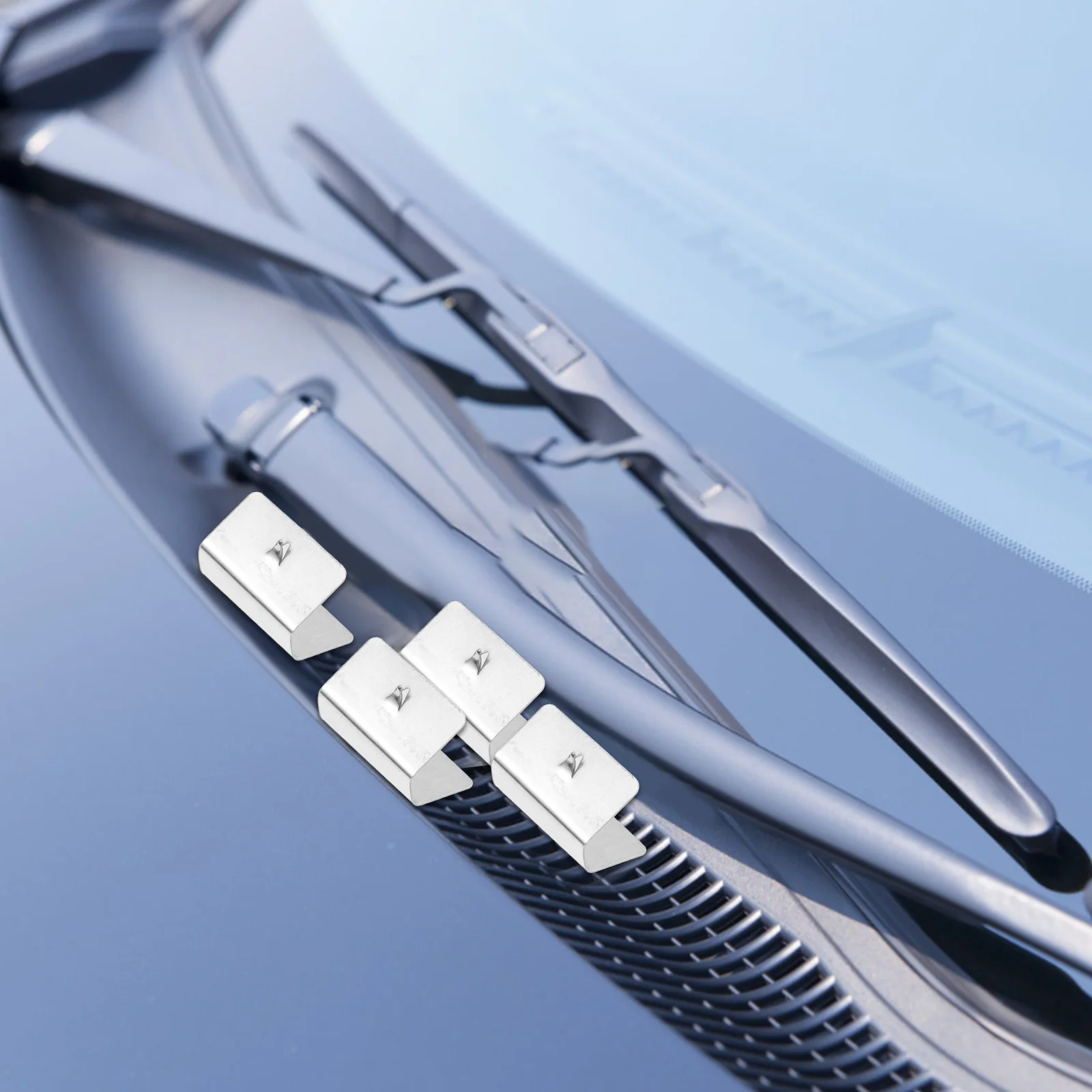 

10Pcs Windshield Wind Deflector Clips Heavy Duty Metal Fixing Clamps for Rain Gutter Channel Easy Install No Loosen