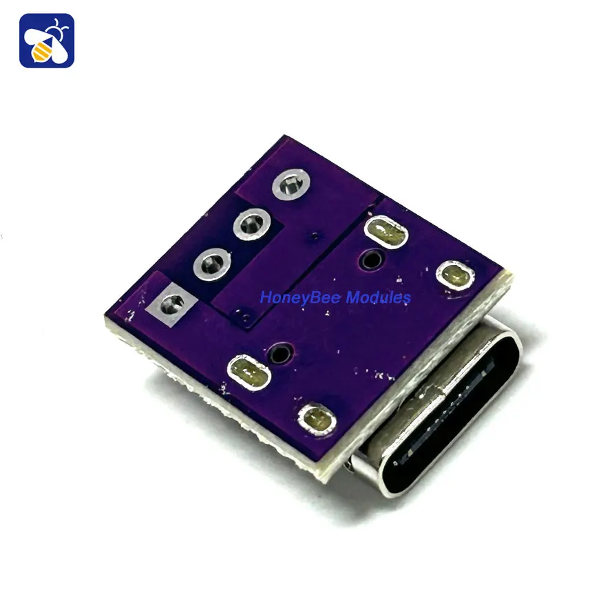 TYPE-C female chassis connector test board Double-sided positive and negative USB3.1 16P to 2.54 high current power adapter plat