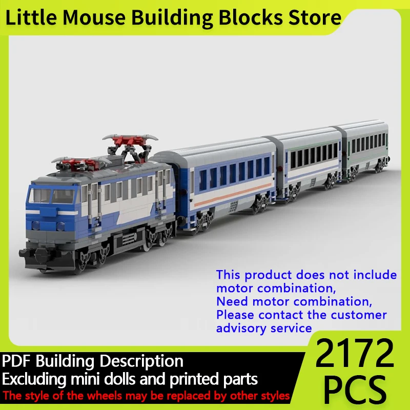 

City Car Model MOC Building Bricks Polish Intercity Electric Train Modular Technology Gifts Holiday Assemble Children Toys Suit