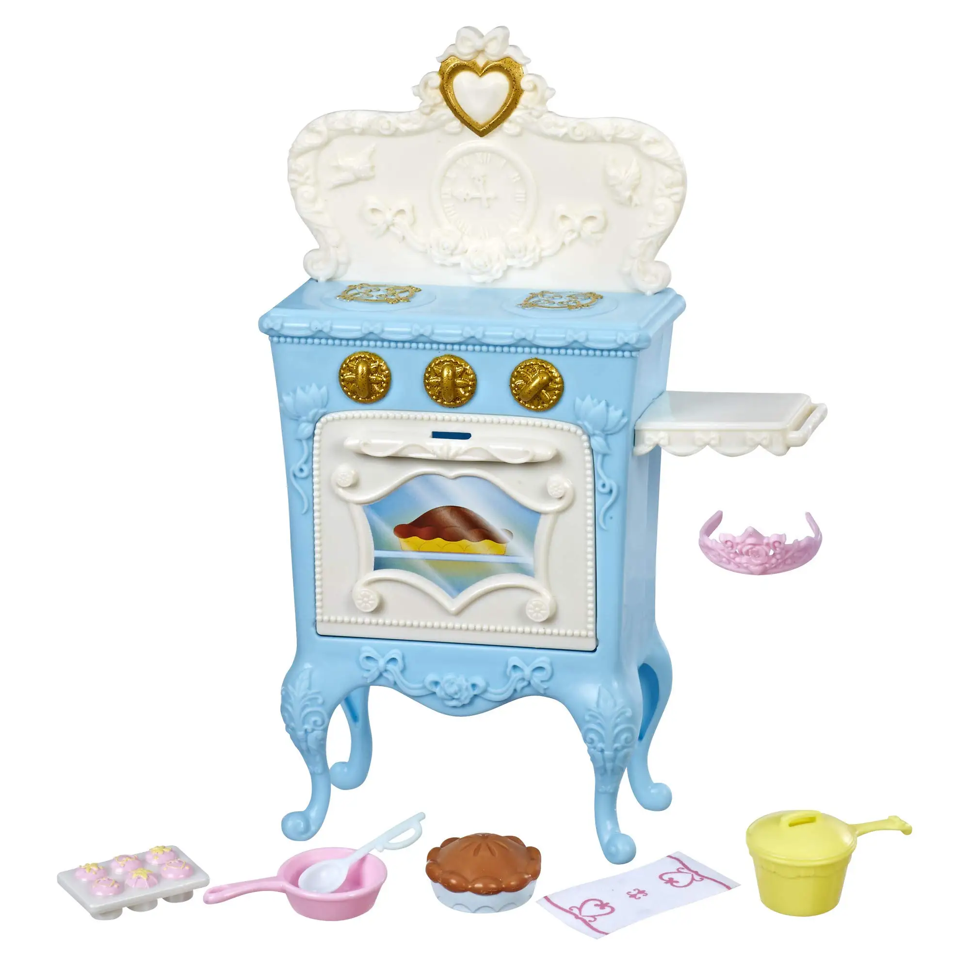 Disney Princess Ariel Royal Vanity Belle, cocina real, Cenicienta, carrito de té, juego de simulación, regalos para niñas