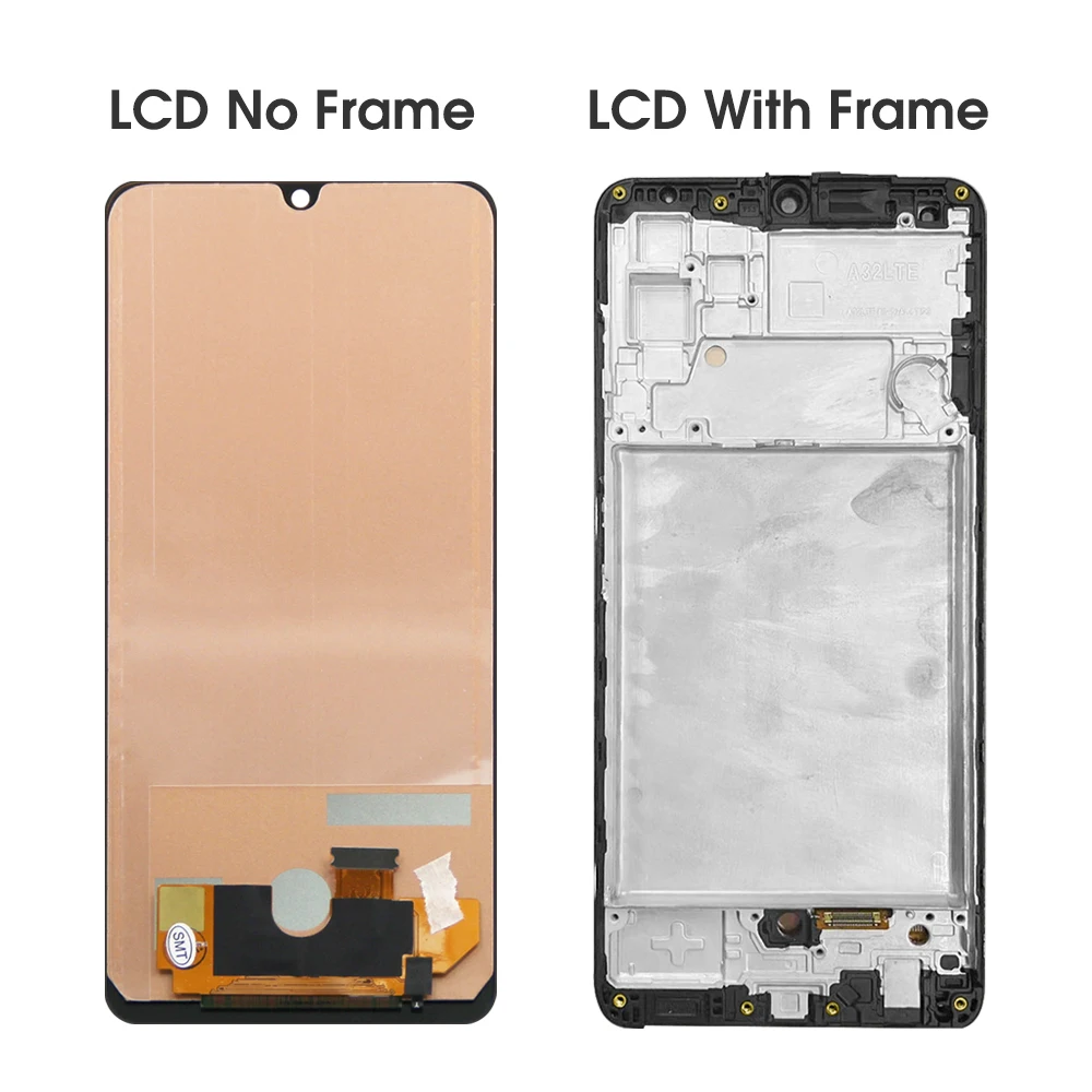 A32 A325 A325F A325F/DS Display Screen Assembly for Samsung Galaxy A32 Lcd Display Touch Screen Digitizer Assembly with Frame