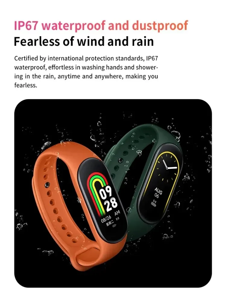 2023 M8 Smart Watch Color Screen Step Counting Multi Sport Mode Message Reminder Photography Smart Band Men Women Smartwatch