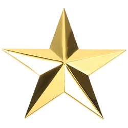 Five Pointed Star Decoration Magnetic Attraction Five Pointed Medal Star DIY Craft Decorative Star Ornament Medal Making Star