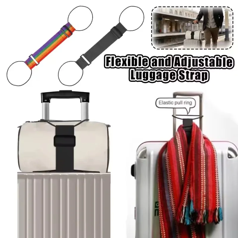 Adjustable Nylon Luggage Strap Carrier Strap Baggage Belt Travel Suitcase Travel Security Carry On Straps Travel Accessorises