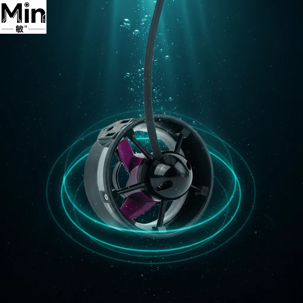 480W CubeMars W30 KV320 Waterproof Underwater Direct Drive Brushless Motor 200M Deep Diving Thruster for Water Sports