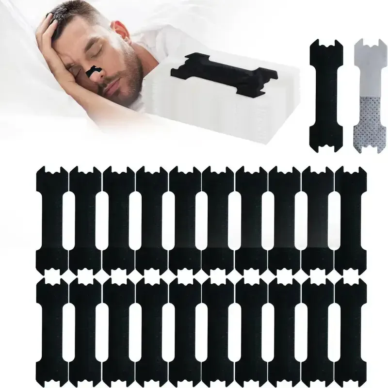 

20 шт. спортивные полоски для носа - дышащие клейкие назальные пластыри, против храпа, простые в использовании, удобный прочный дизайн для носа