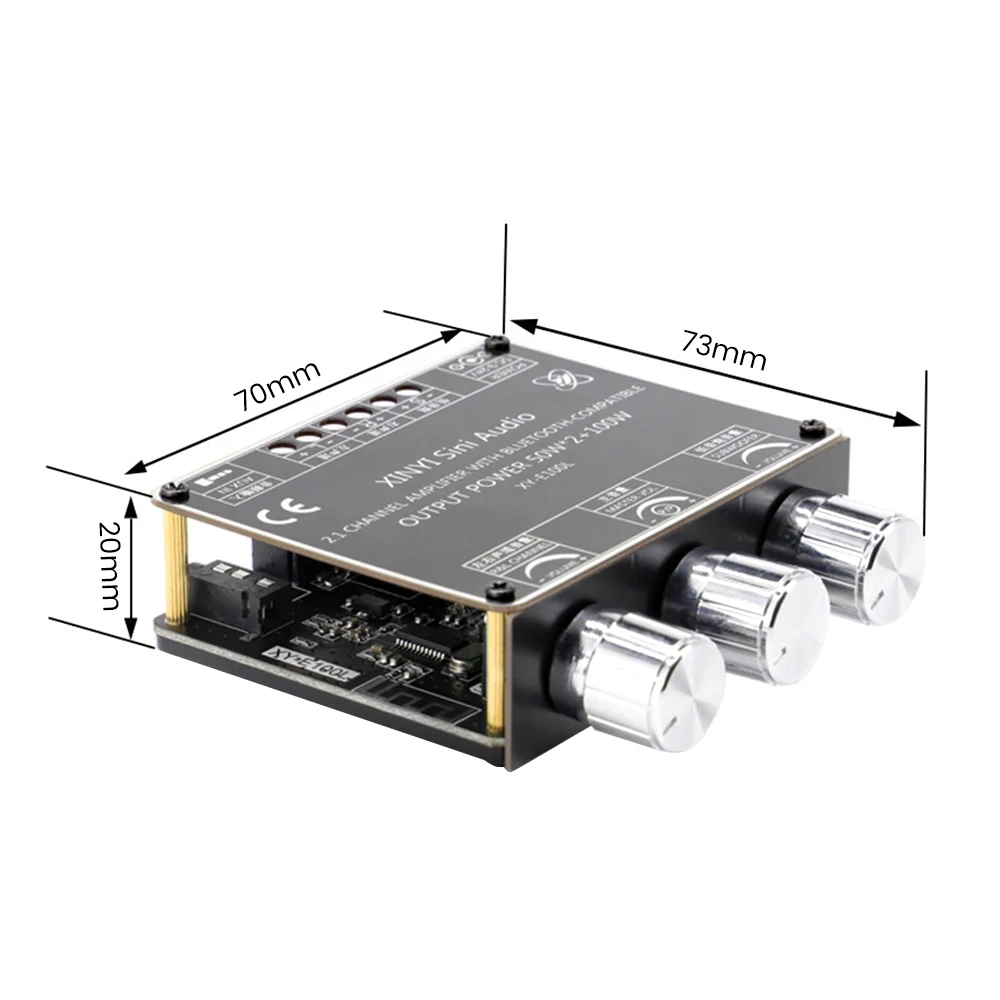 AIYIMA Subwoofer Bluetooth Amplifier Audio Board 2.1 Channel Digital Power Amplifier Speaker Sound Amplificador Amp 50WX2+100W