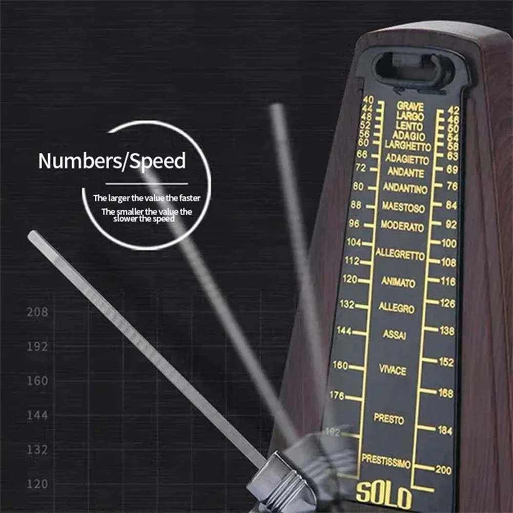 ABLB-Standard Precision Mechanical Metronome Is Suitable For Piano, Guitar, Violin, Bass And Other Instruments