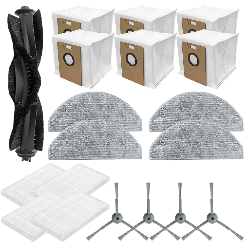 Replacement Kit For Eve RookS For Lydsto R/1 For Edge R1D For Edge For MiWhole M/9 Li/te Vacuum Main Brush Side Filter Bag Mop