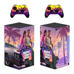 Grand Theft Auto VI GTA 6 Skin Sticker Cover for Xbox Series X Console and Controllers XSX Skin Sticker Decal Vinyl