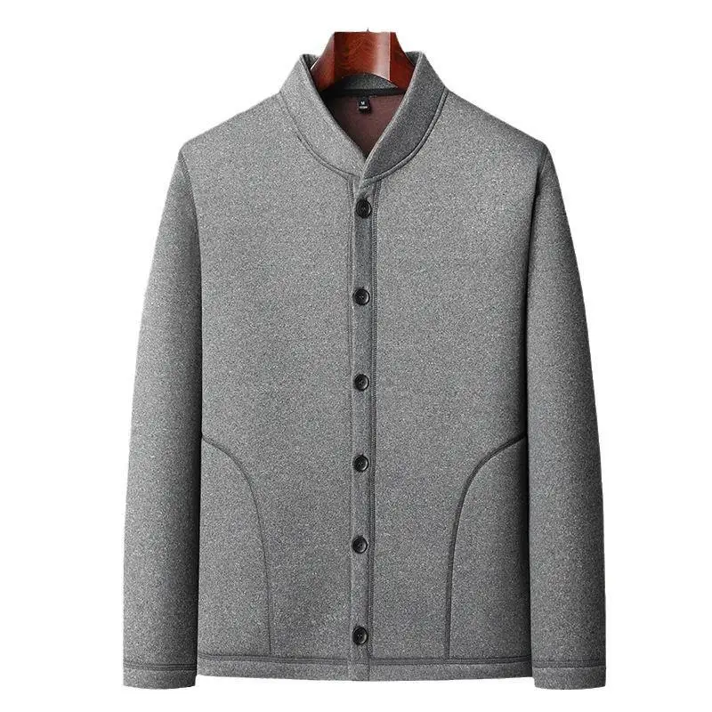 

Мужская хлопковая куртка Thiened Fce на подкладке, зимняя теплая внутренняя одежда для среднего возраста и ly andpa, зимняя одежда для папы