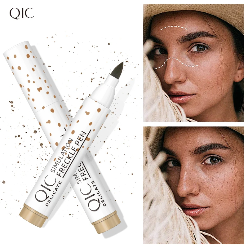 Face Fake Freckles Pen Natural Waterproof Concealer for Long Lasting Look Dot Spot Pen Makep Tool Cosmetic