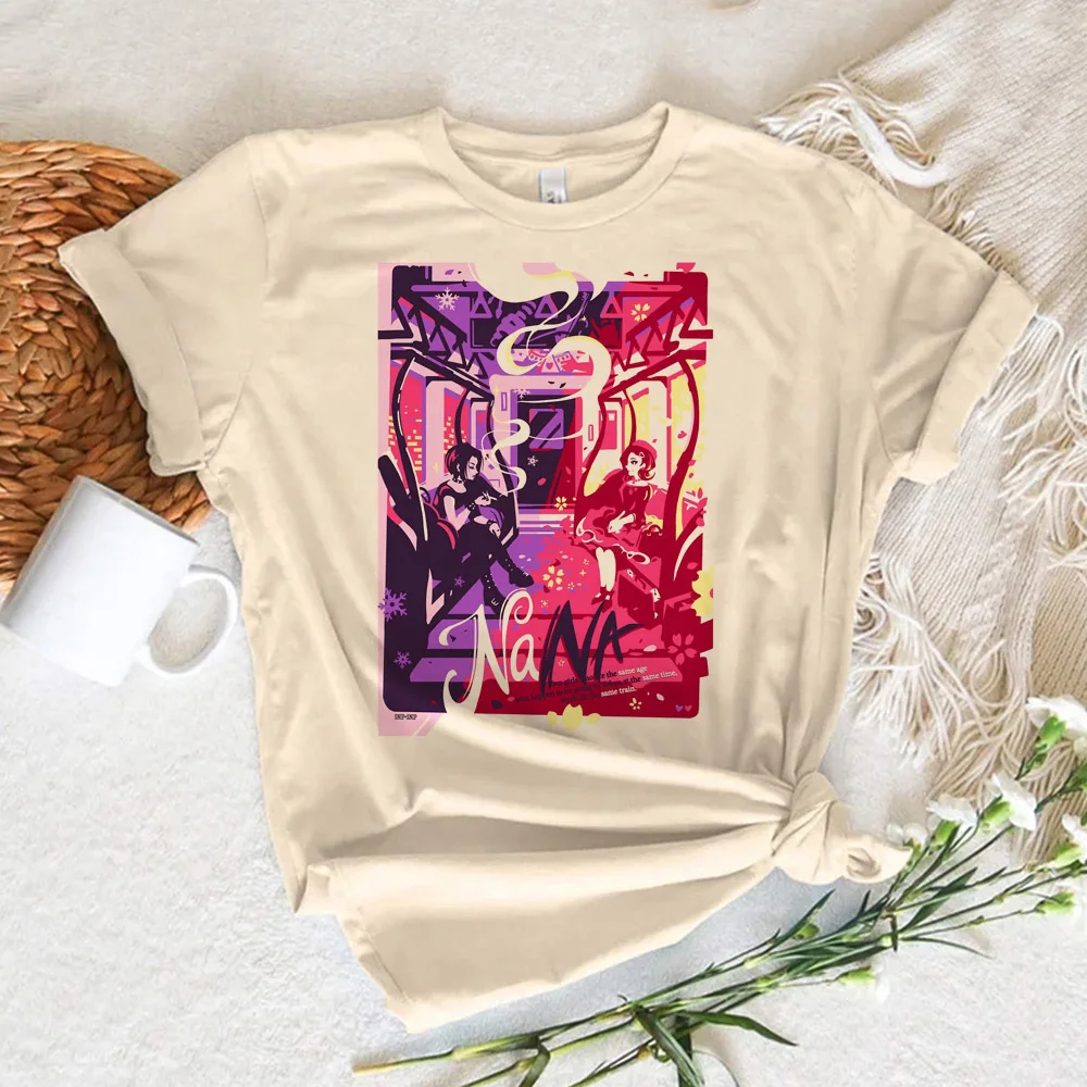 Nana t-shirt women 2000s 80s Pop Culture Trendy aesthetic tshirt Punk 2000s streetwear Breathable women anime