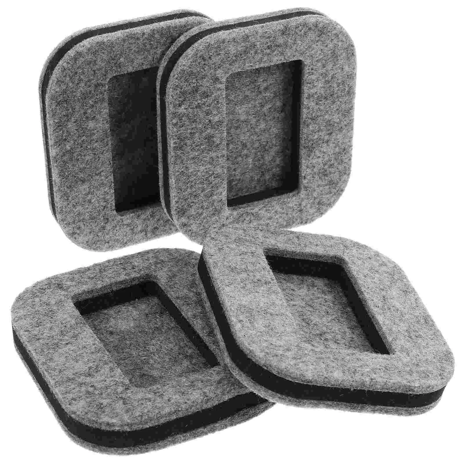 Roller Pad Caster Copos, Rolhas de cadeira, Protector Móveis, Feltro Tapete, Piano, 4 pcs