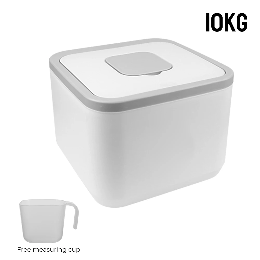 Insect-Proof Moisture-Proof Rice Box Kitchen Container Grain Sealed Jar Pet Dog Food Store Box Home Storage Bucket 5KG 10KG