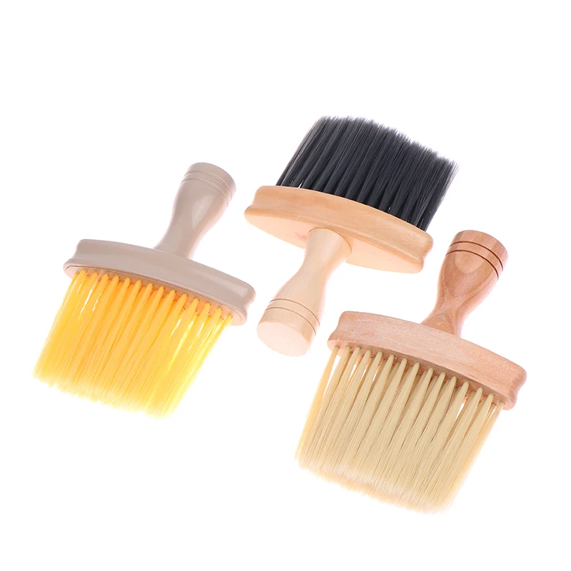 Professional Soft Neck Face Duster Brush Barber Hair Clean Hairbrush Beard Brush Salon Cutting Hairdressing Styling Tool