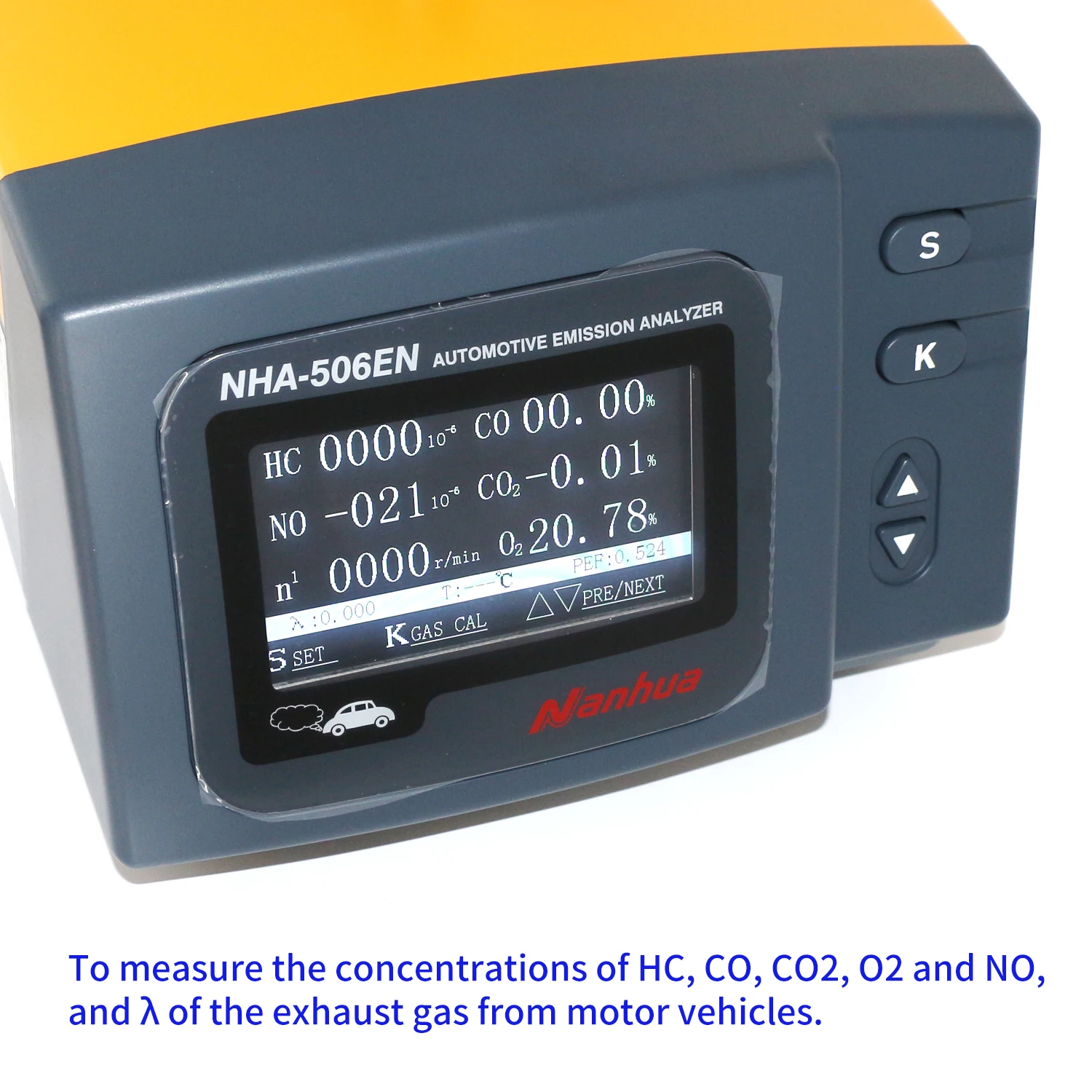 TLF Automobile Exhaust   Vehicle HC CO CO2 O2 Tester Meter Exhaust   Auto Emission   NHA-506
