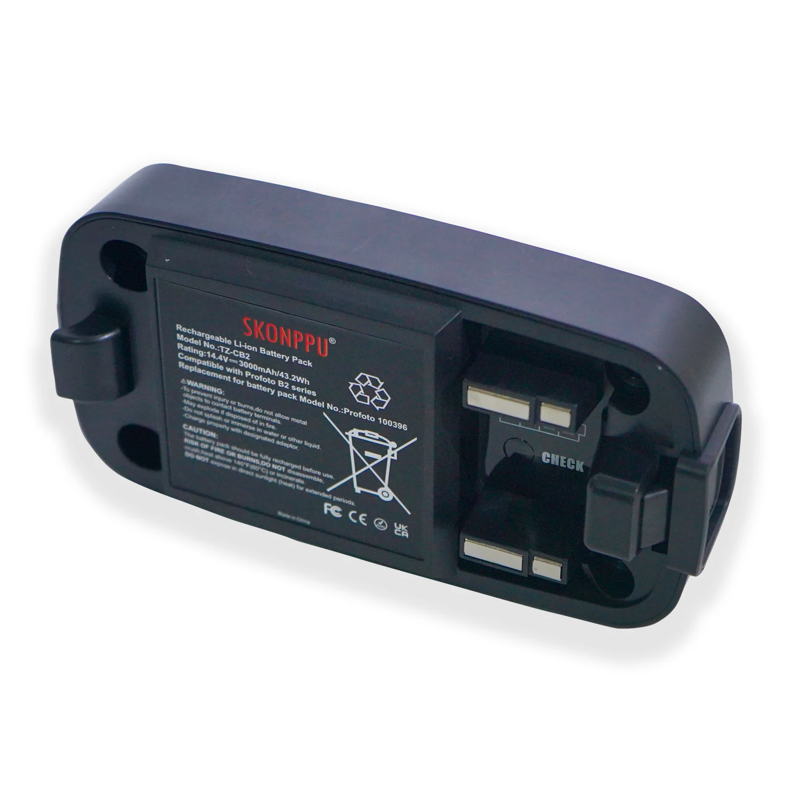 Skonppu paket baterai Li-Ion isi ulang 100396 untuk Profoto B2 14.4V 3000mAh 36Wh