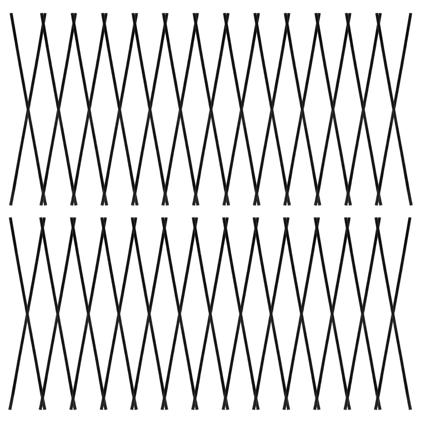 

100Pcs Aroma Reed Diffuser Sticks Fiber Fragrance Sticks Home Scent Diffuser Refill Essentials Black Longlasting Aroma