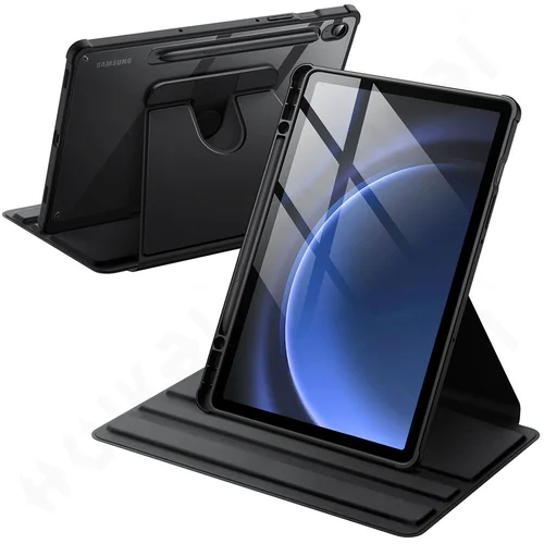 Funda giratoria para Samsung Galaxy Tab S10 S9 FE 10,9 S9 11 pulgadas con portalápices funda protectora de 360 grados encendido automático durante el sueño