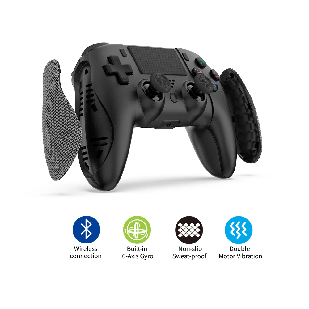 DOBE Factory Direct Supply Wireless Gamepad for PS4 PC Game Controller with Headphone Jack Dual Motor Vibration&6-Axis Gyroscope