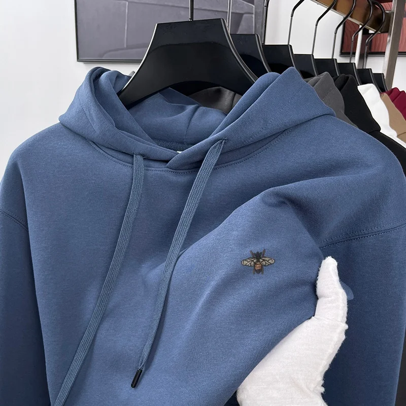 

Men's Autumn Long Sleeves Hooded Sweatshirt Trend Embroidery Multicolor Easy to Match T-Shirt Fashion Sports Men's Clothing Tops