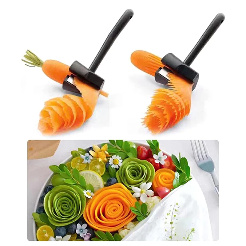 1 pz taglierina a spirale carota ravanello affettatrice di patate frutta pelapatate intaglio dispositivo di fiori cucina verdura Cutter affettatrice strumento