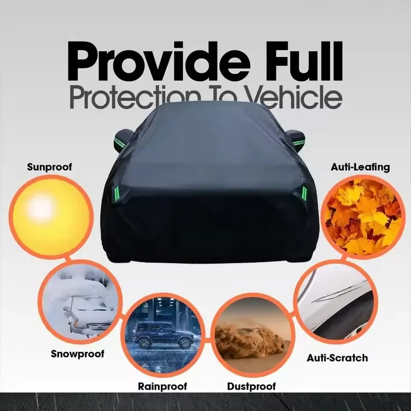 For Jetour Dashing Dasheng Car Covers Outdoor Waterproof Sun Rain Snow Protection UV Car Zipper Design Car Cover Accessories