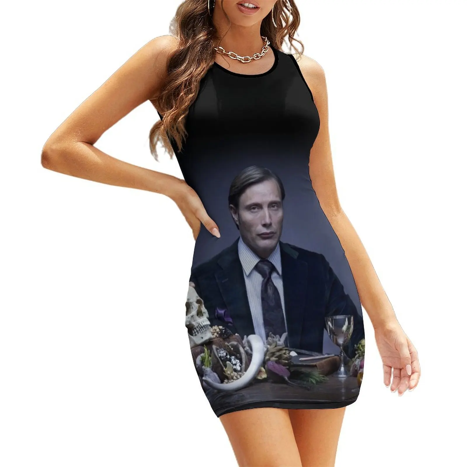 

Mads Mikkelsen hannibal Sleeveless Sundress clothing women summer 2025 summer dresses for women 2025 summer women's dress 2025