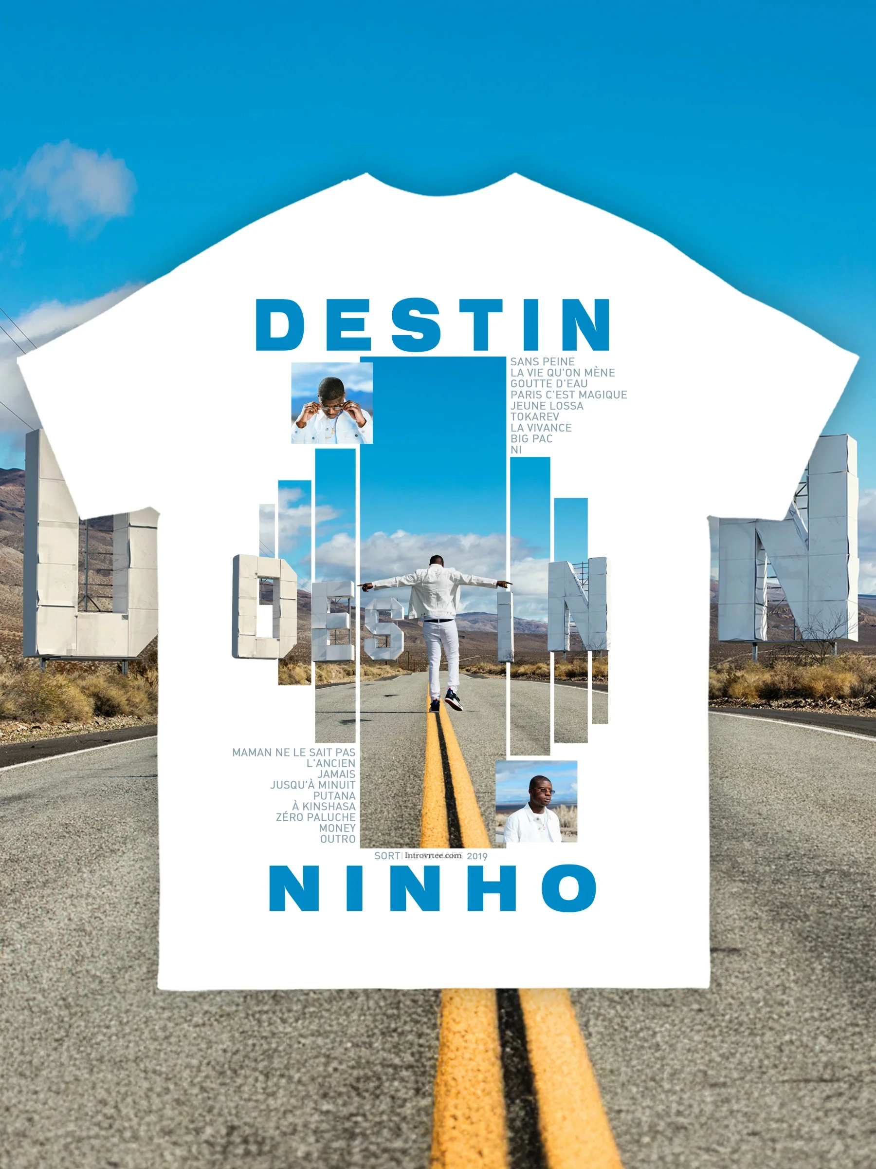 New Fashion 2026 DESTIN  Printed Cotton T-shirt Men's Summer Casual Top Short Sleeve Classic Male Women Tee Unisex