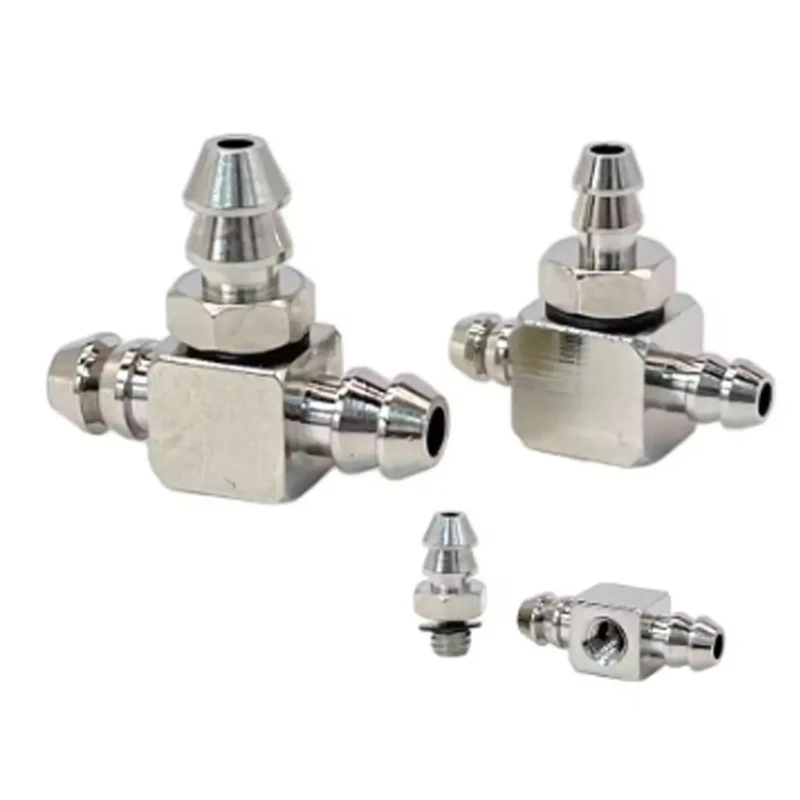 10pcs Mini Barb Fittings Pagoda Connector M3 M4 M5-Air Tube 3mm 4mm 6mm Pagoda Brass Pneumatic Tube Air Quick Connection