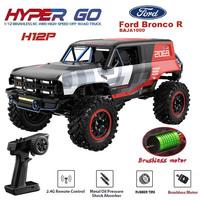 MJX Hyper Go H12P 1/12 4WD RC Car Ford Bronco Baja Professional 4x4 Off-Road Racing 12km/H Brushless 2.4G Remote Control Cars