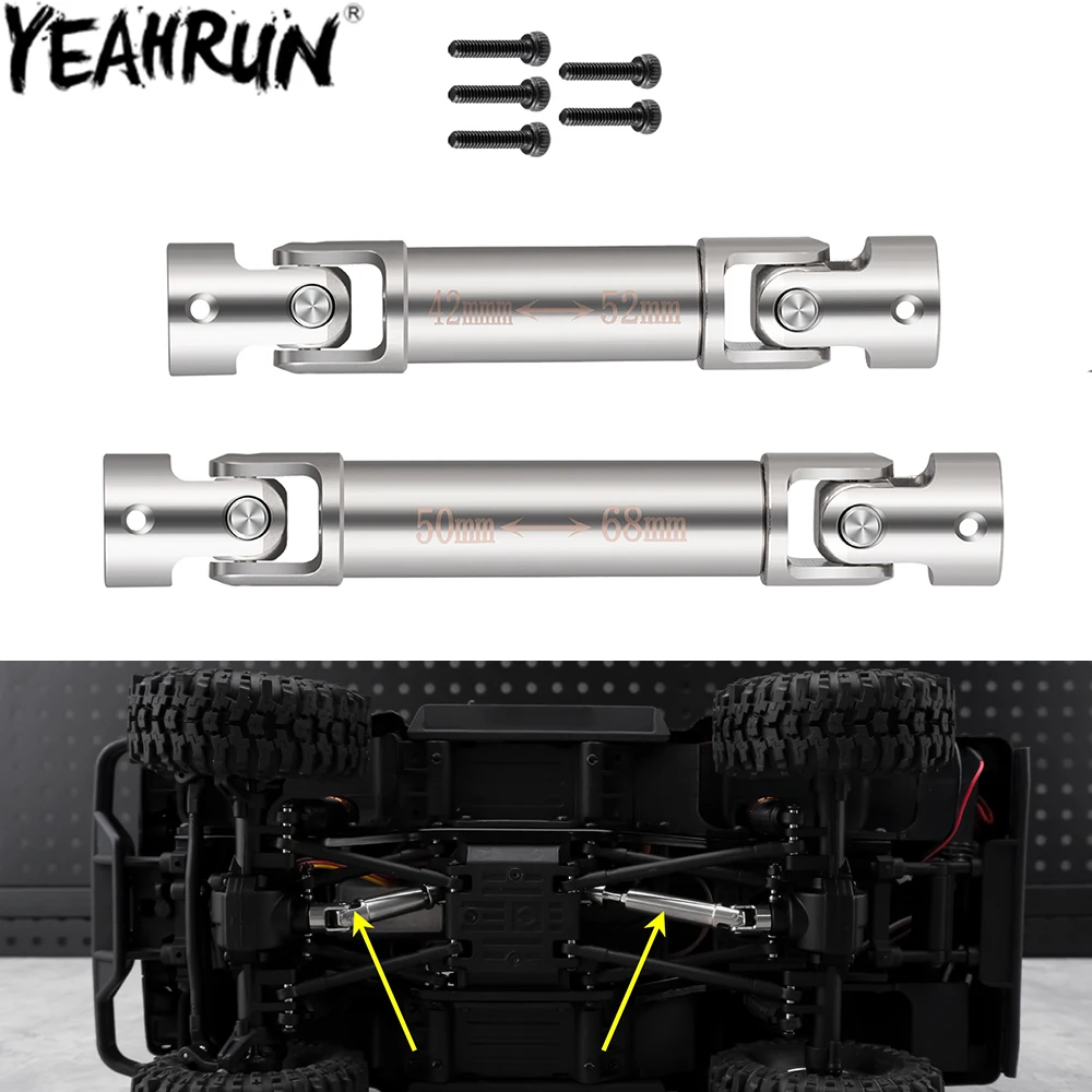 YEAHRUN Alu Alloy Drive Shaft Chassis Links 42+50MM for 1/18 HPI Venture HILUX Upgrade Parts
