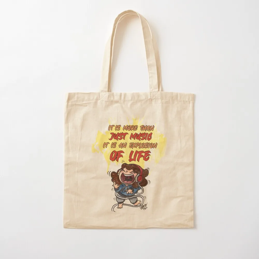 

It is more than just music, is an explosion of life Tote Bag free delivery bags Cloth bags Canvas Tote Bag