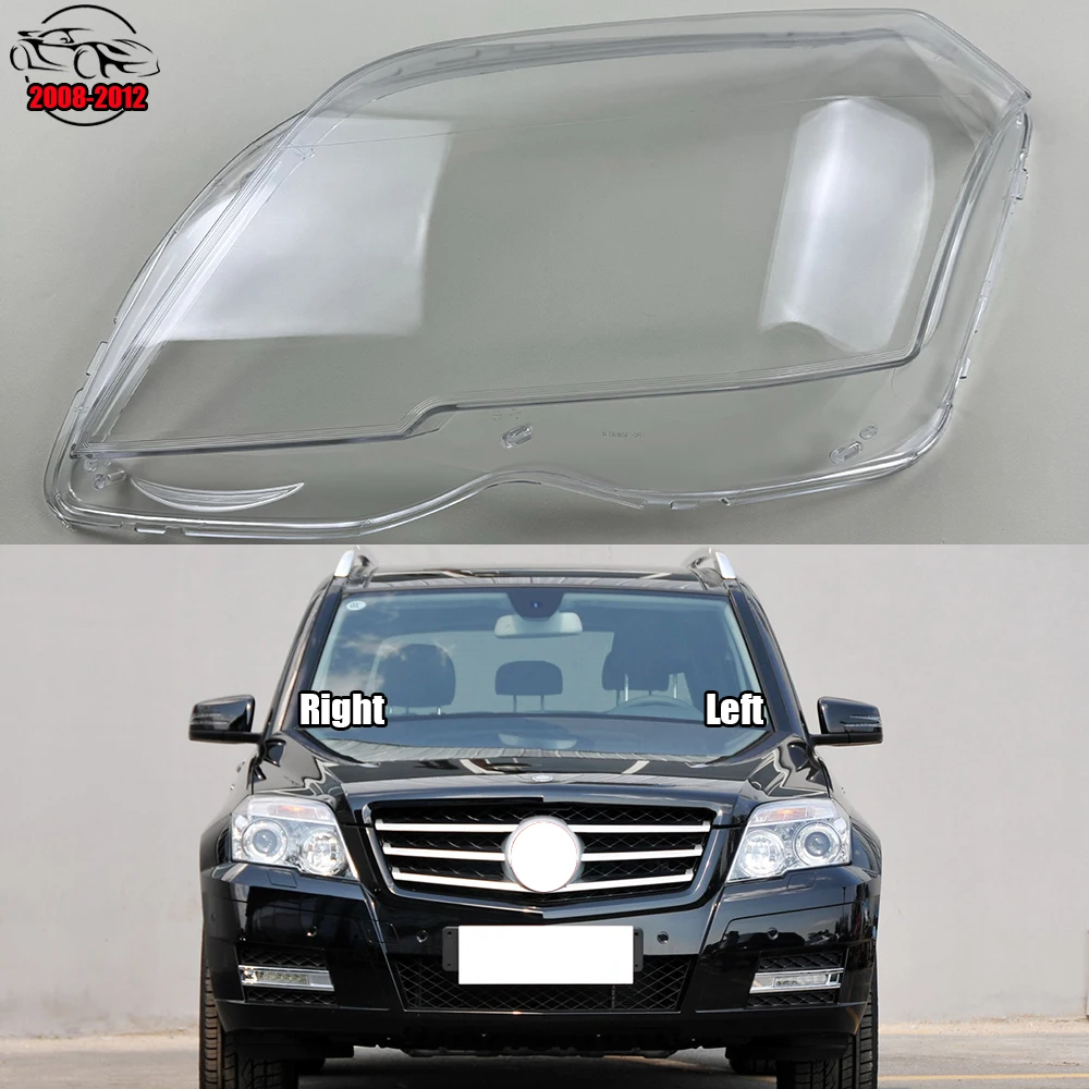 

For Mercedes-Benz GLK X204 GLK300 GLK350 2008-2012 Front Headlamp Cover Transparent PC Lampshade Headlight Shell Lens Plexiglass