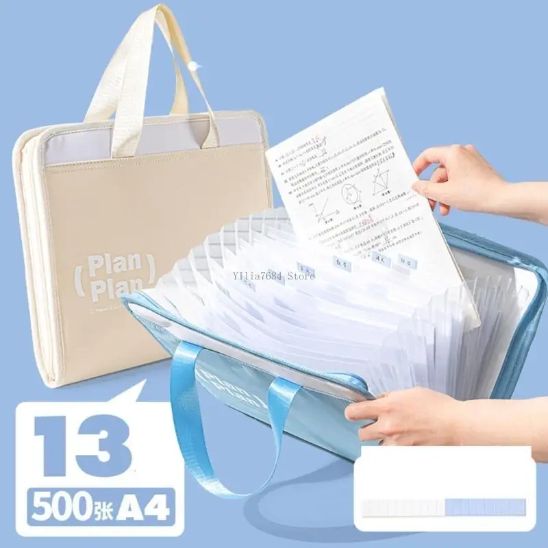 

13-Layer Expanding File Folder File Organiser Document Storage Bag for Office