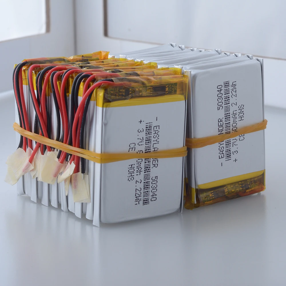 Silicone Wires 3.7V 600mAh 503040 Lithium Li-ion Polymer Battery for car DVR Registrar recorder TPMS plowed  MP3 player 