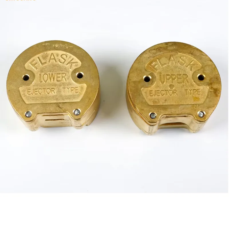 1pc Dental Lab Ejector Type Upper and Lower Bronze Denture Models Press Flask dentistry tools