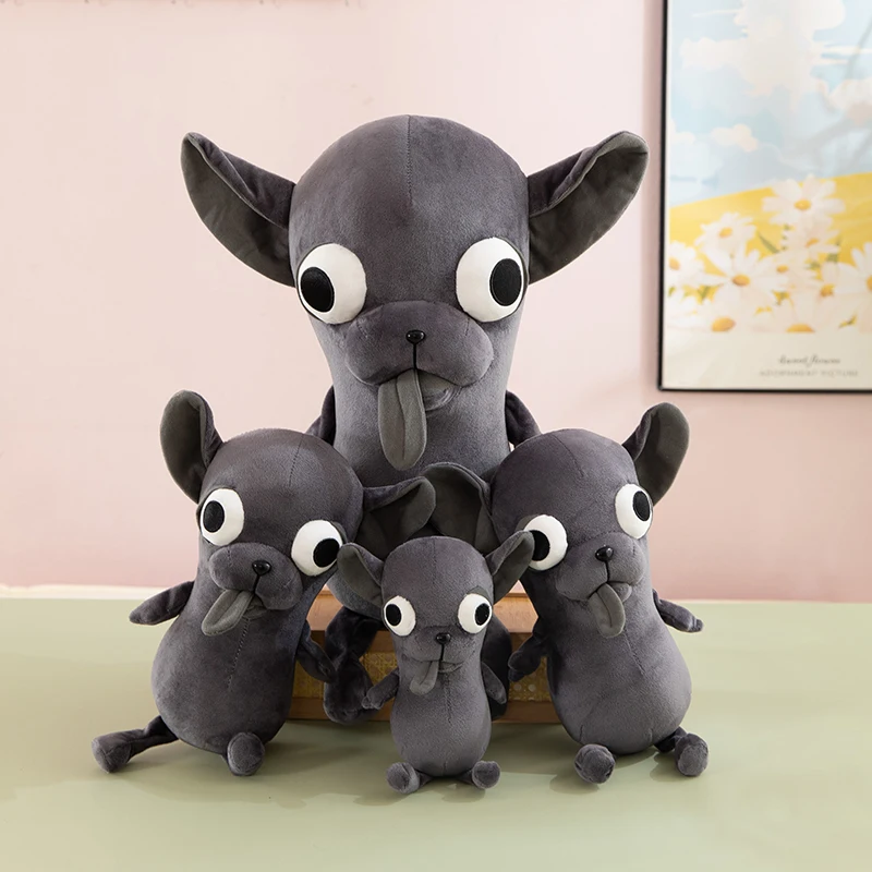 Nuovo 28-65 cm di Grandi Dimensioni Chihuahua Cucciolo di Cane Giocattolo Godgwawa Peluche Animali di Peluche Simulazione Cani Kawaii Divertente Regalo Di Compleanno