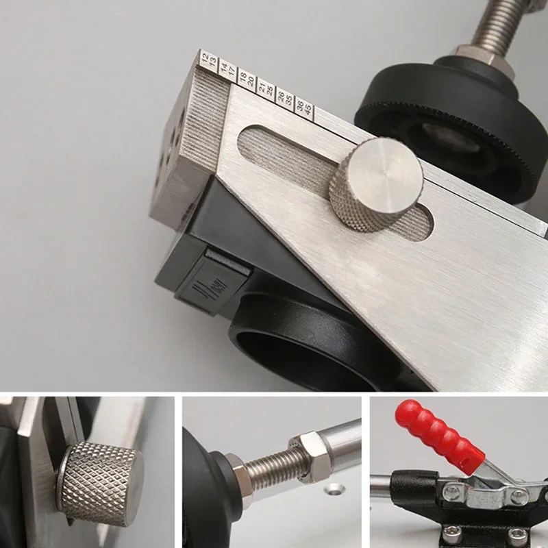Profile Aluminum Bottom Woodworking Hole Punch Oblique Hole DIY Locator Bottom Bevel Hole Positioning Punchin