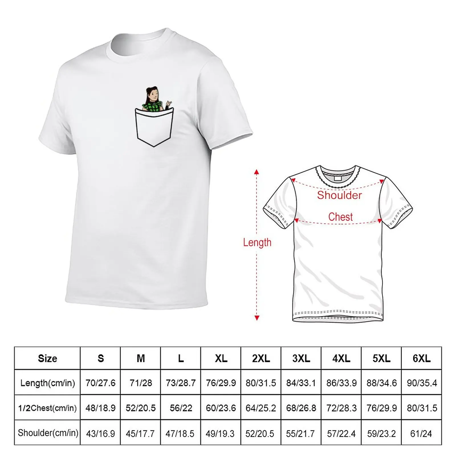 Pocket Boleyn T-Shirt cute tops graphics t shirt mens cotton t shirts