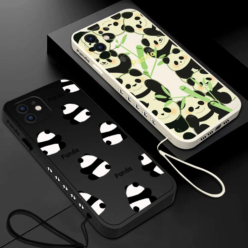 

Cartoon Cute Funny Panda Phone Case For VIVO Y20 Y30 Y50 Y33T Y11 Y12 Y12S Y15 Y17 Y19 Y21 IQOO11 V23 V23E V21 X90 Pro 5G Cover