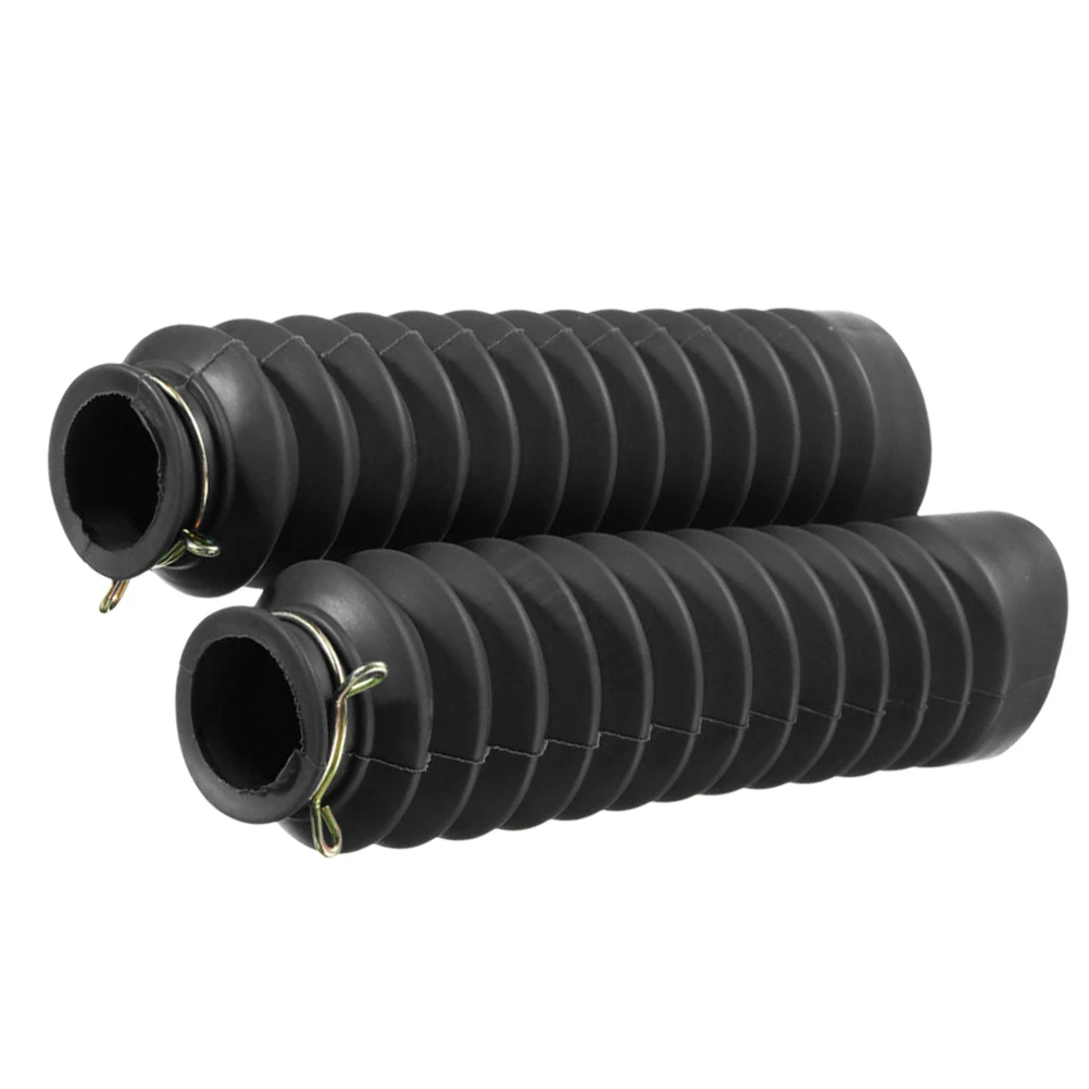 

2pcs Front Shock Absorber Dust Cover Rubber Motorcycle Fork Protector Dirt Bike Accessories Wide Compatibility Long Lifespan