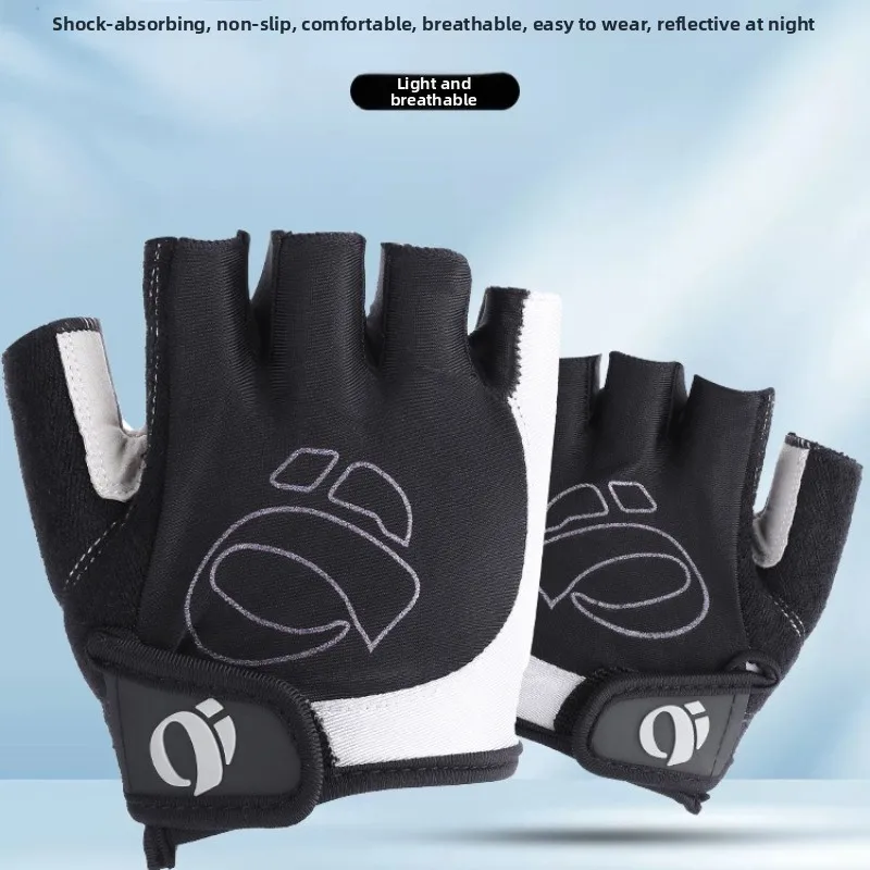

Half Finger Cycling Gloves Anti Slip Shock Breathable Bicycle Gloves Fingerless Sports Gym Training Bike Gloves Cycling Gear