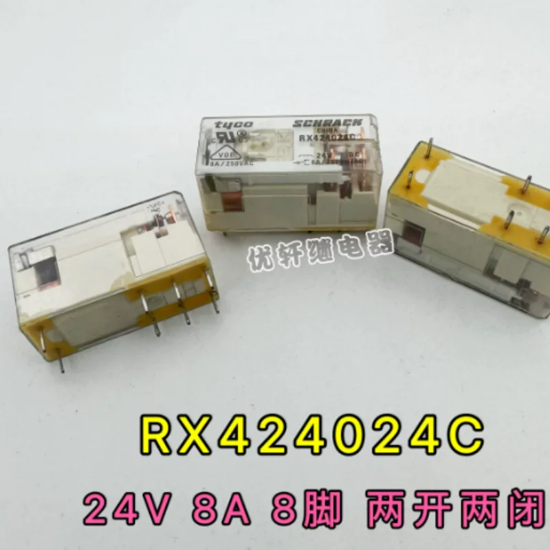 X424024C Dual-On-Dual-Off Relay, 8 pins, 8A, 24V