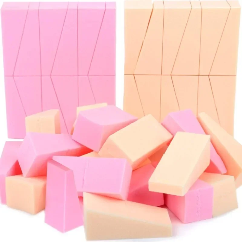 12 Stück/52 Stück Einweg-Latexfreie Mini-Make-up-Schwämme Dreieckige Puderquaste Geeignet für Foundation Rouge Lidschatten Make-up-Tool